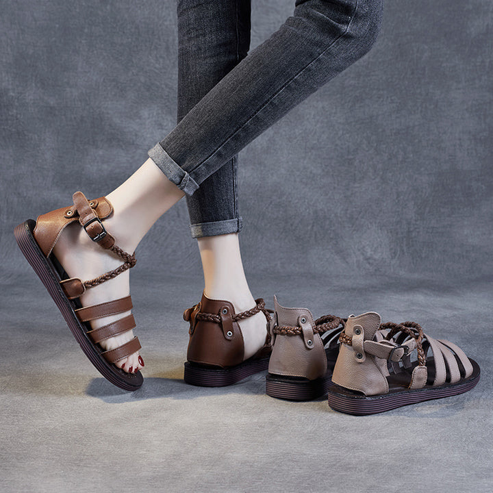 Femme Strappy Komfortsandaler med justerbar ankelrem Stilla