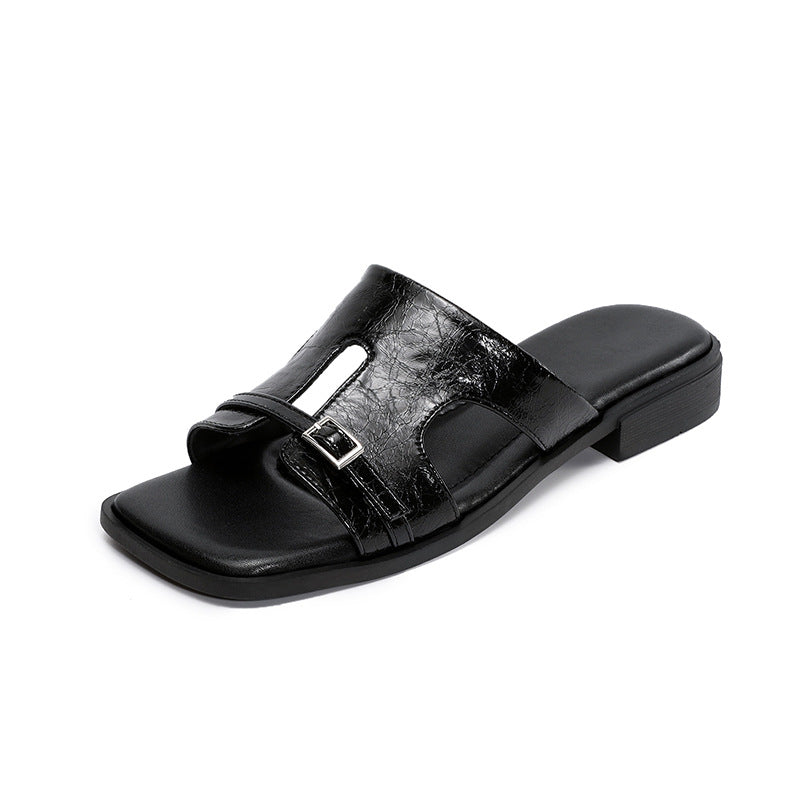 Dame Chic Slide Sandaler med spænde accent Stilla