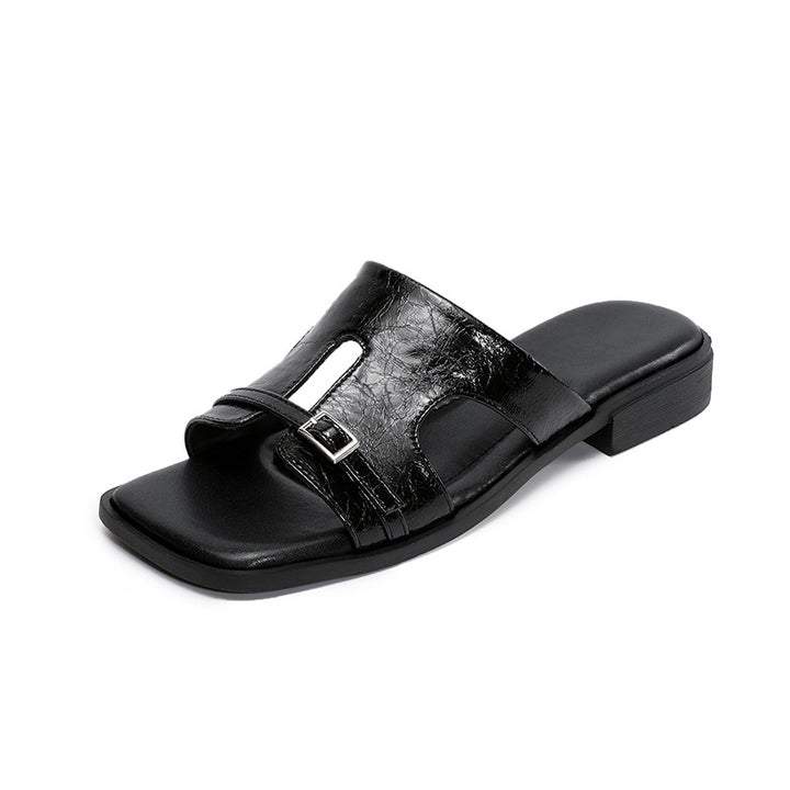 Dame Chic Slide Sandaler med spænde accent Stilla