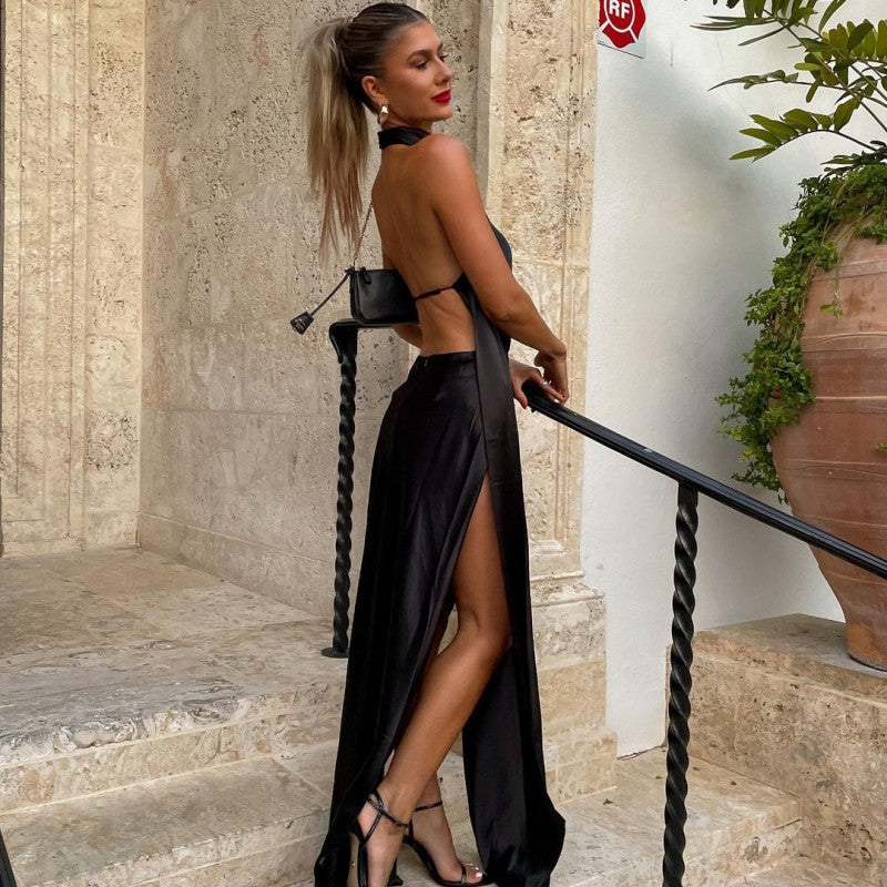 Dame Elegant One-Shoulder Kjole med silkeagtig finish og smal pasform Stilla