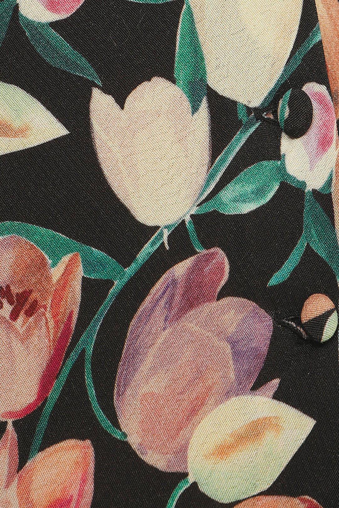 Dame blyantskørter med blomstret tryk og figurskabende snit Stilla