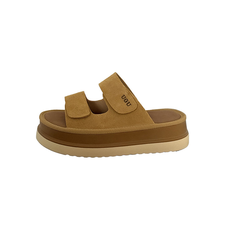 Femme justerbare velcro komfort-sandaler Stilla