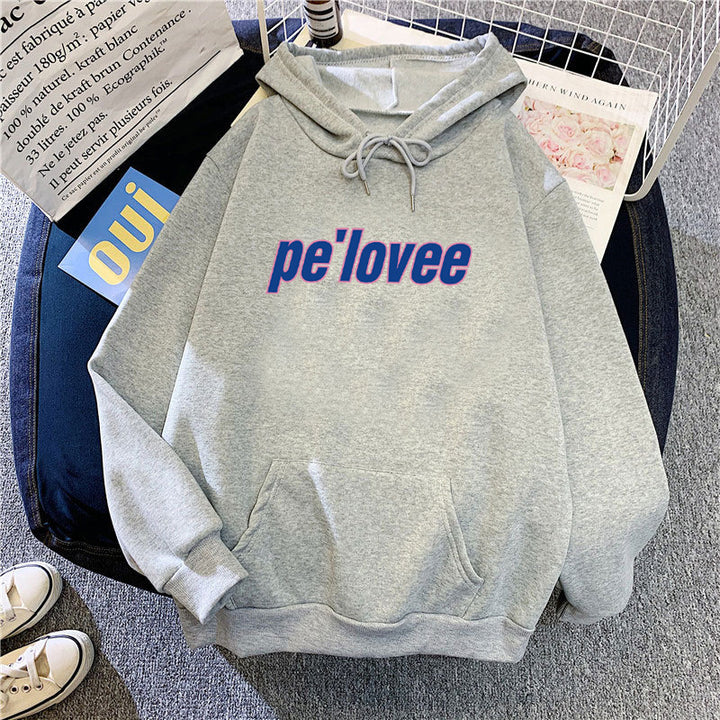 Kvinders hoodie med moderne bogstaver Skovae 1772612762