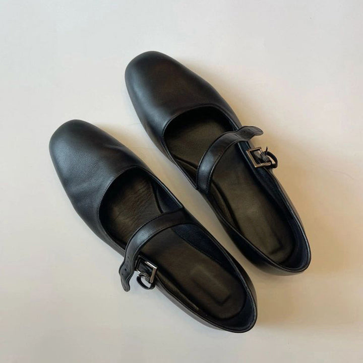 Stilfulde damer Mary Jane ballerinaer med behagelig justerbar rem Stilla