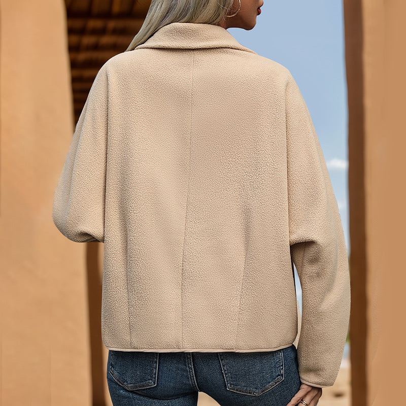 Femme Cozy Fleece Knap-Up Jakke Stilla