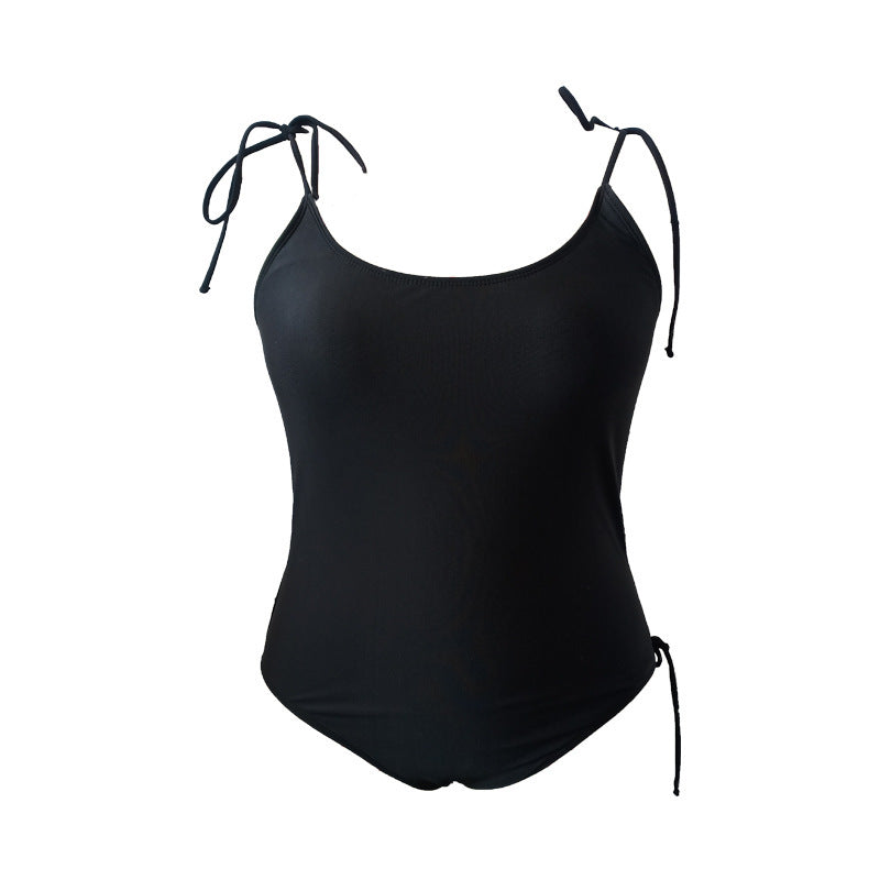 Dame one-piece badedragt med tropisk bladdesign og justerbare stropper Skovae