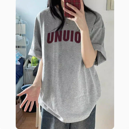 Dame Oversized T-shirt med grafisk tekst Stilla