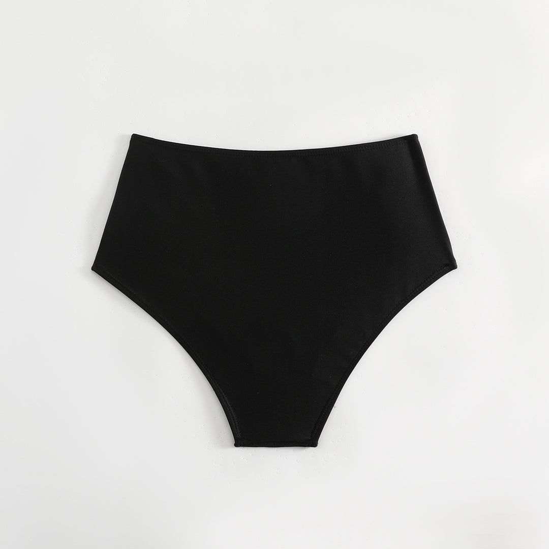 Dame Højskårede bikini-bukser med flæsedetaljer Skovae