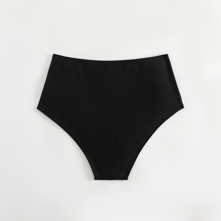 Dame Højskårede bikini-bukser med flæsedetaljer Skovae