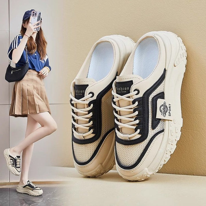 Dame Sneakers med åndbar mesh-overflade og skridsikker sål Stilla