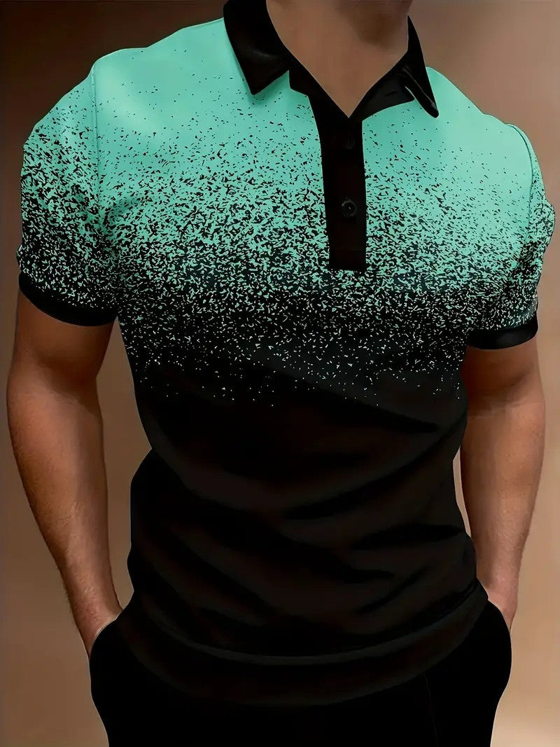 Herrer-gradient-tryk-performance-polo-shirt Stilla