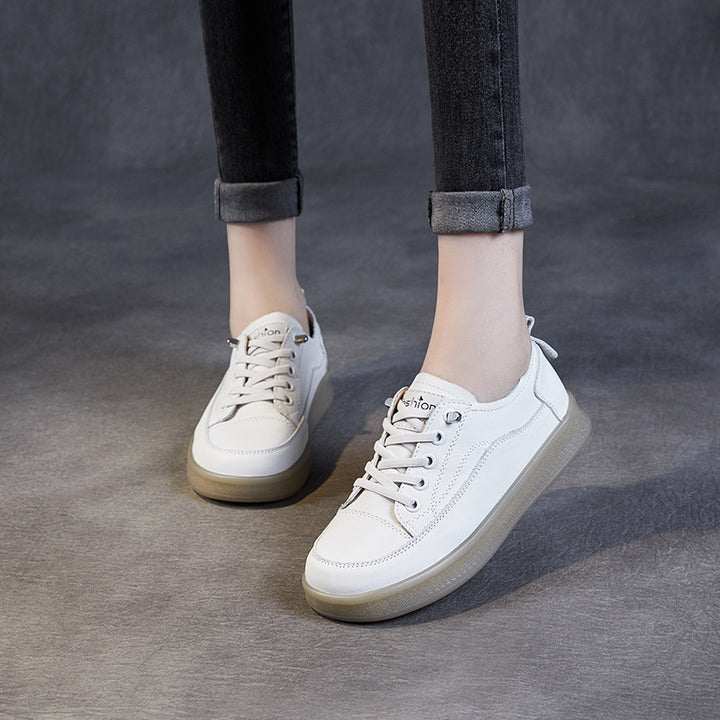 Dame Fritid Læder Sneakers med let design Stilla