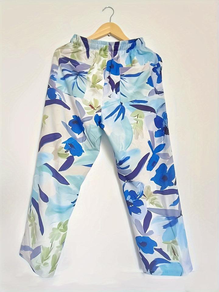 Dame Lette Sommerbukser med blomstret design Stilla