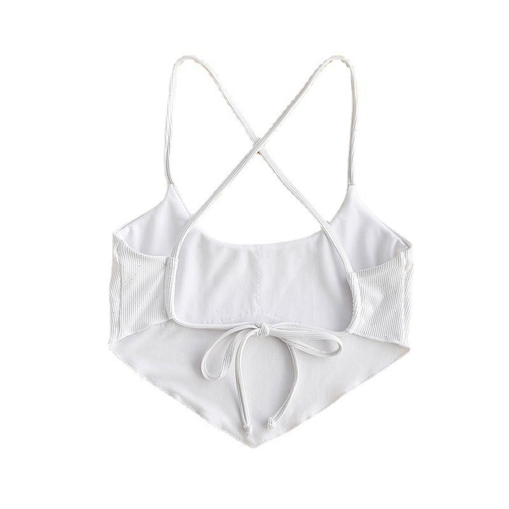 Dame Stilfuld Rib-Crop-Top Stilla
