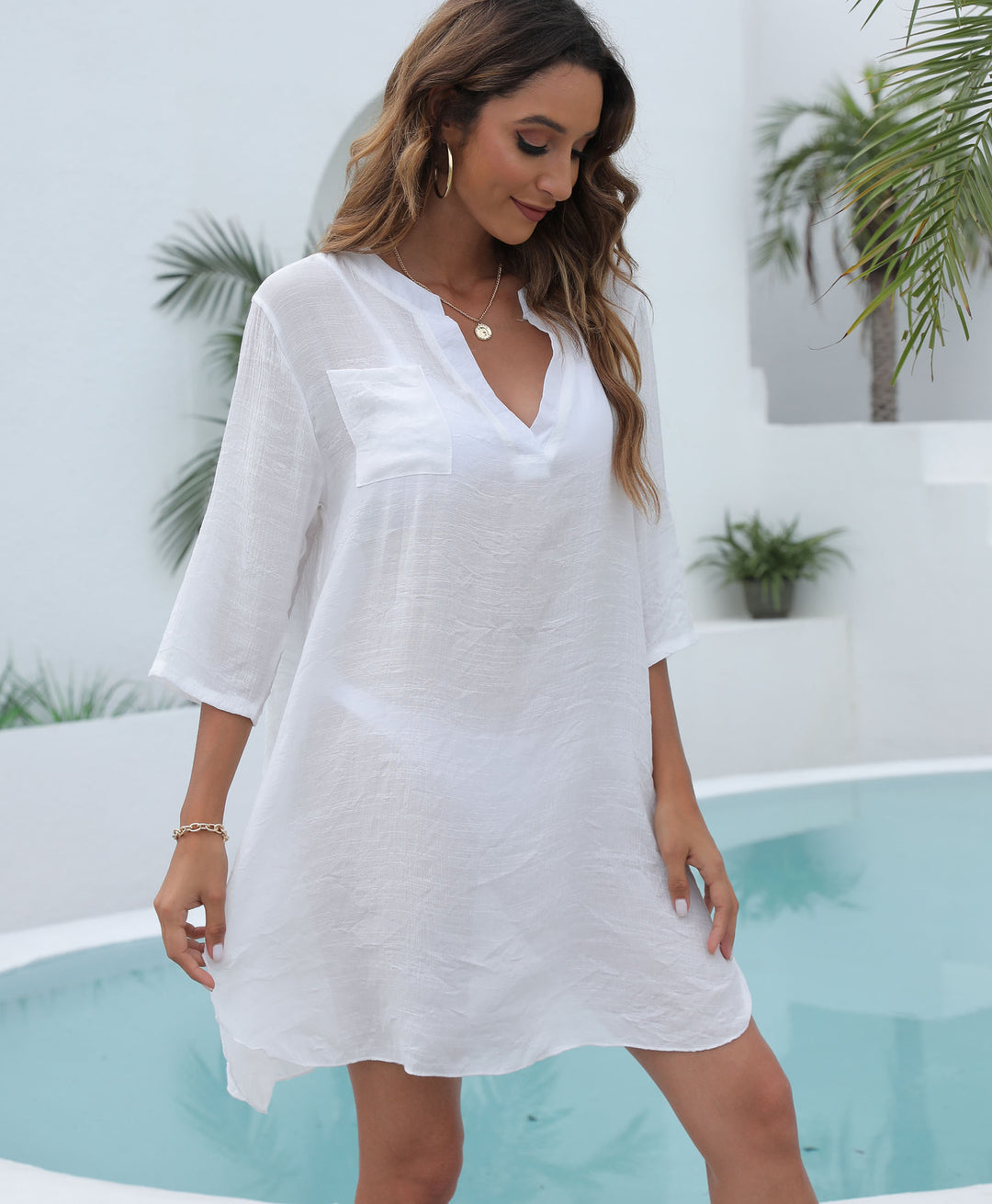 Dame Let Resort Tunika Kjole Stilla