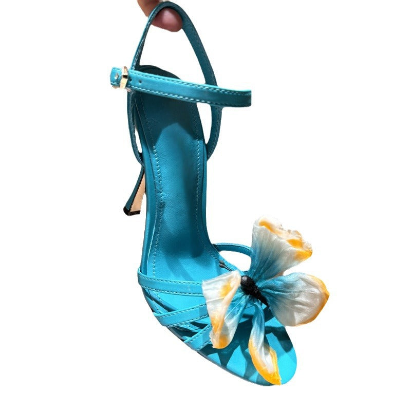 Dame Strappy Sommerfugl Detalje Sandaler Stilla