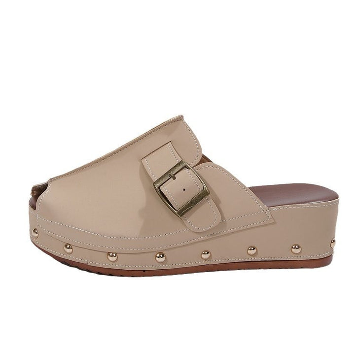 Dame mode Slip-On sko med elegante dekorationer Stilla