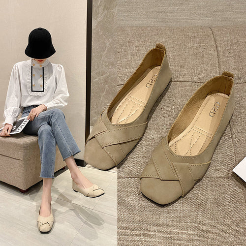 Dame Stilfulde Karamel Ballerinaer med Dekorativ Sløjfedetalje Stilla