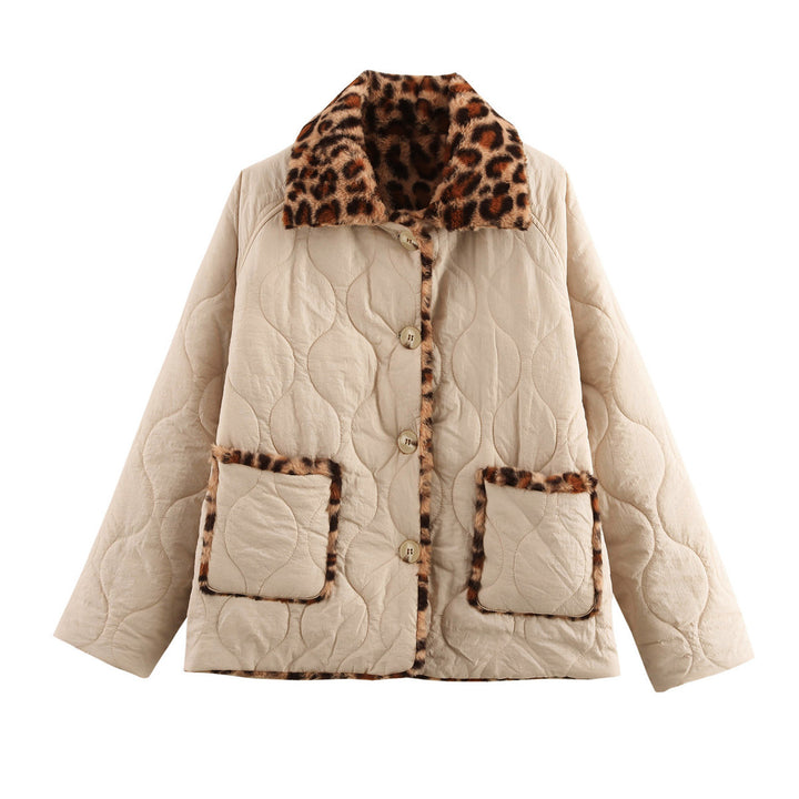 Femme quilted kunstpelskravejakke Stilla