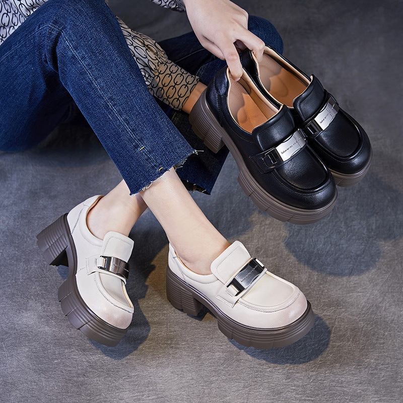 Dame Chunky Platform Slipper med dekorativ spænde Stilla