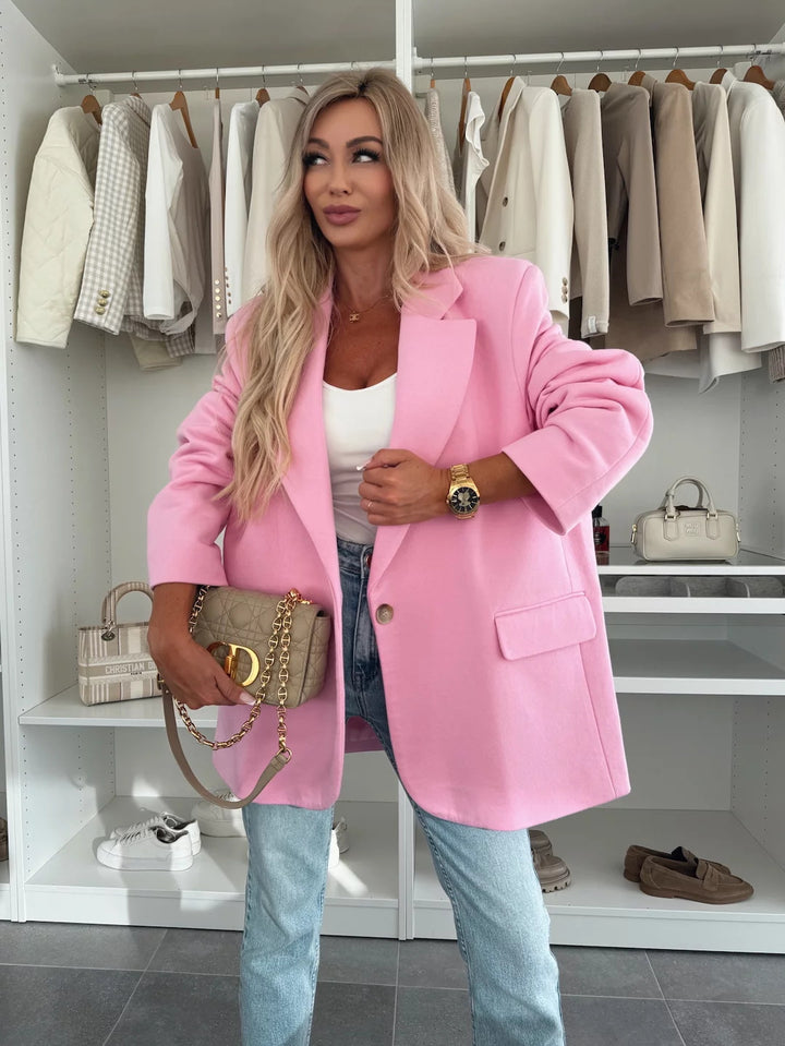 Dame afslappet oversized blazer Stilla