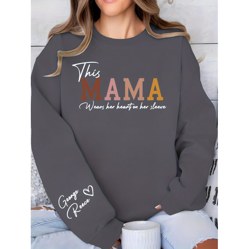 Kvinders sweatshirt med inspirerende mortryk og komfortabel pasform Stilla
