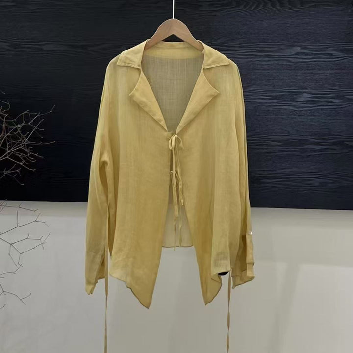 Femme Let knude-front-skjorte Stilla