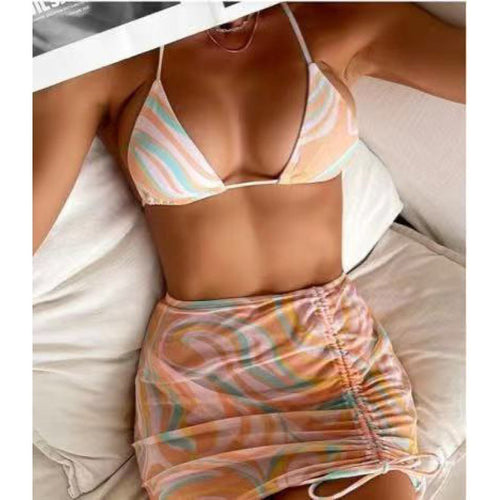 Dame Bikini-sæt med raffineret snøreoptik og moderigtigt cut-out Stilla