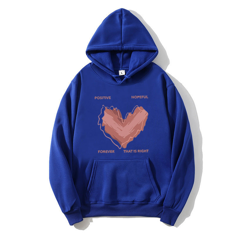 Kvindernes hoodie med inspirerende hjerte-motiv Skovae