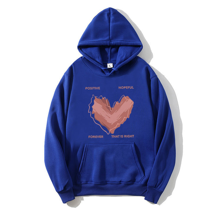 Kvindernes hoodie med inspirerende hjerte-motiv Skovae