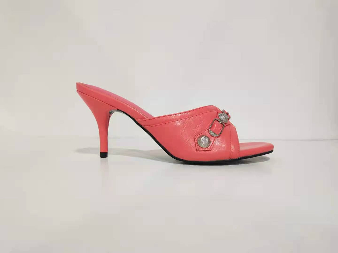 Femme Elegante Åben-Tå Slingback Hæle Stilla