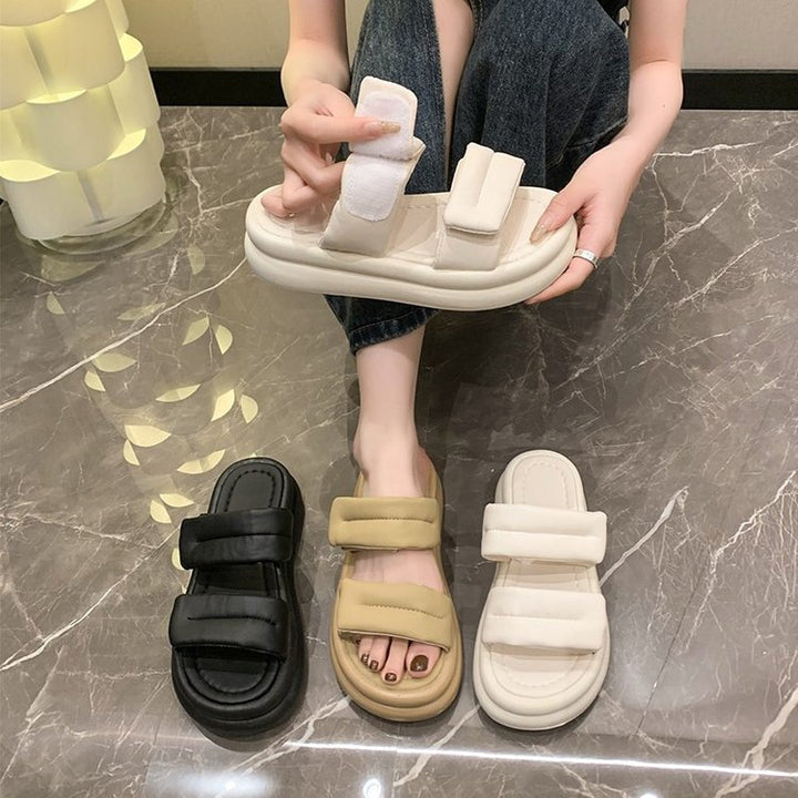Dame Plateau-sandaler med justerbart remdesign og komfortabelt fodseng Stilla