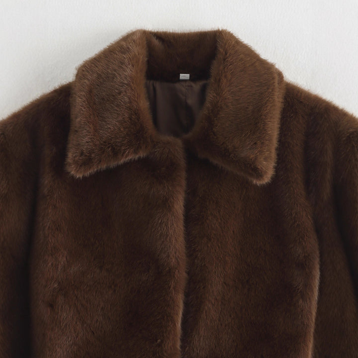 Kvinders Cozy Faux Fur Jakke Stilla