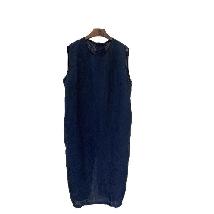 Dame Ærmeløs Denim Shiftkjole Stilla