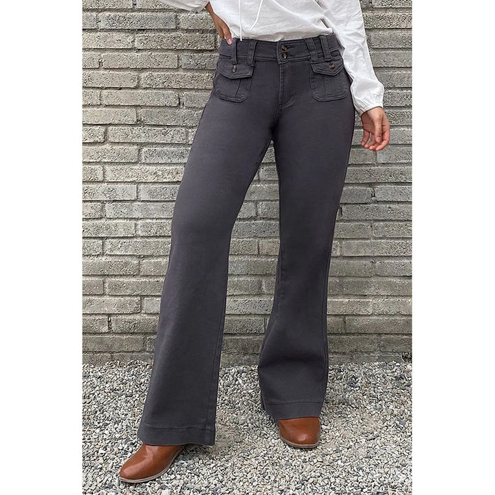 Dame Flared Jeans med moderne lommer og høj talje Stilla