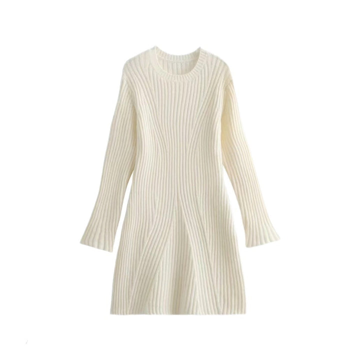 Stilla | Ribbet-Kjole Fashion Ribbet Strikket Kjole