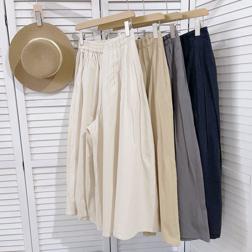 Femme Høj talje Flydende Culottes Stilla