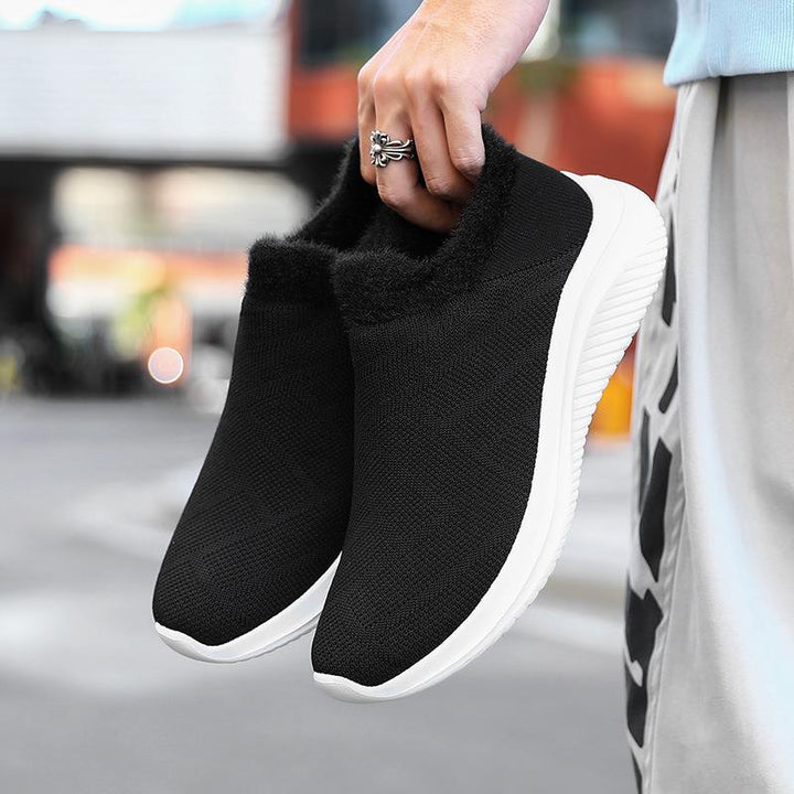 Damer Bequeme Slip-On Strik-Sneakers Stilla