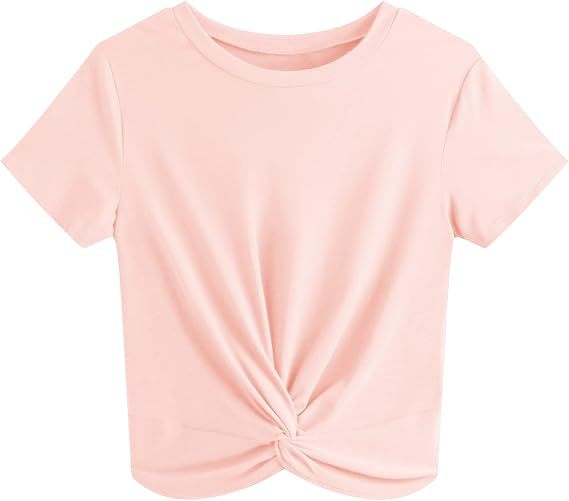 Dame kortærmet T-shirt med knude og elastisk stof Stilla