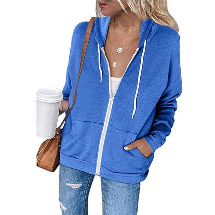 Kvinders afslappede zip-up hoodie med praktiske lommer Stilla