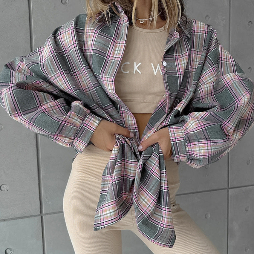 Femme Fritids Ternet Button-Up Skjorte Stilla