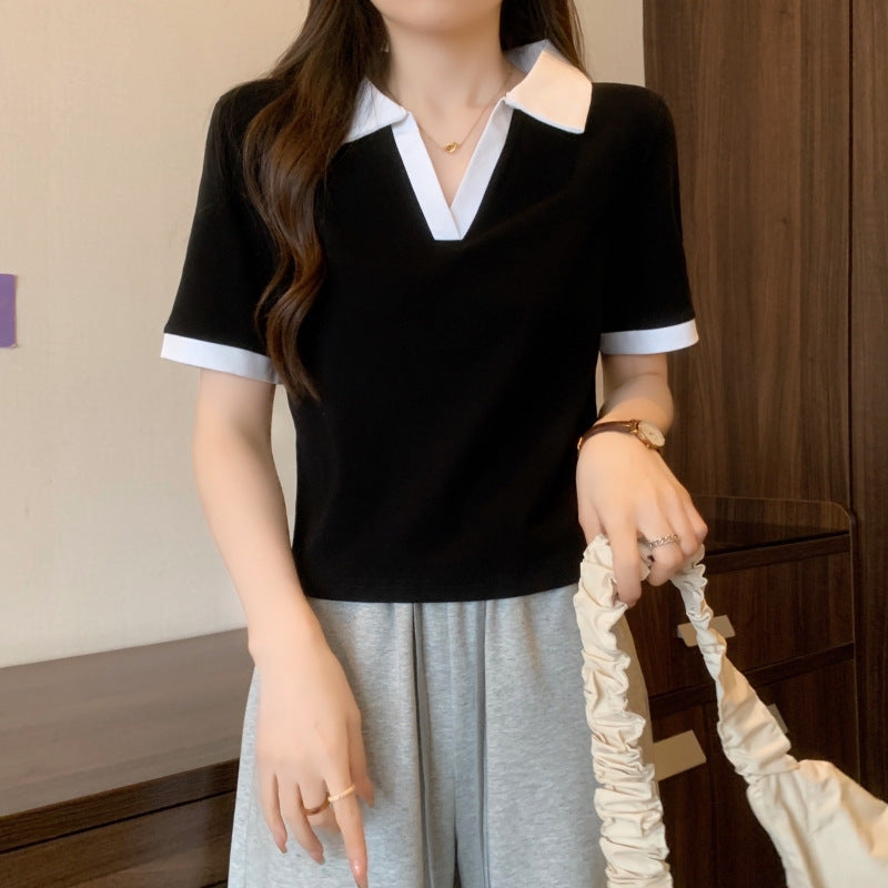 Femme Polo-stil kortærmet top Stilla