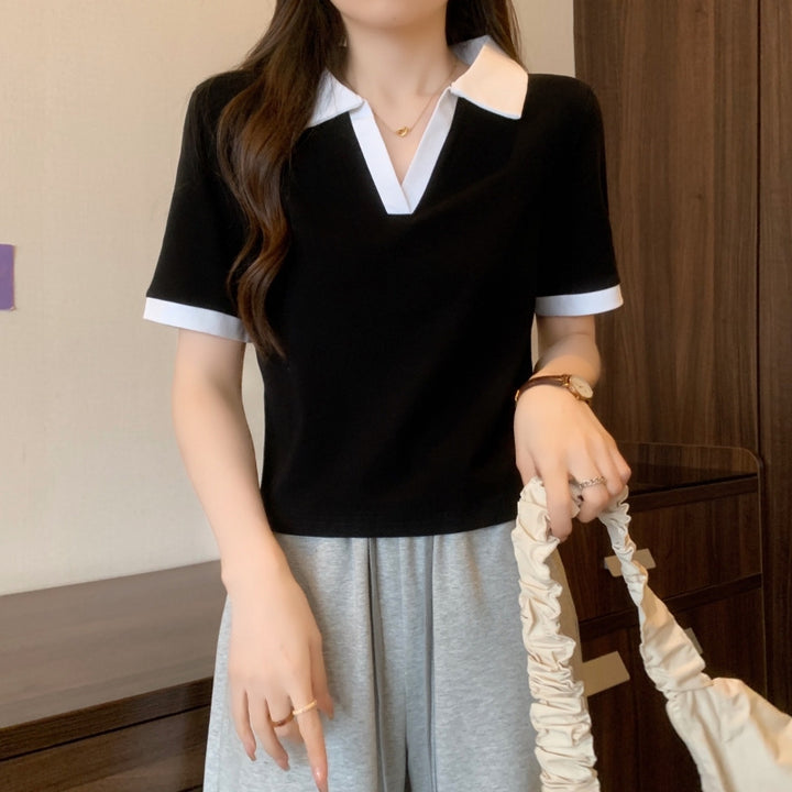 Femme Polo-stil kortærmet top Stilla