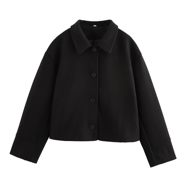Femme Cropped Button-Down Utility Jakke Stilla