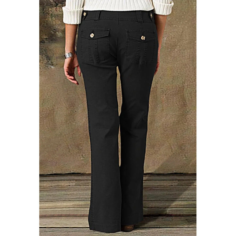 Dame Flared Jeans med moderne lommer og høj talje Stilla