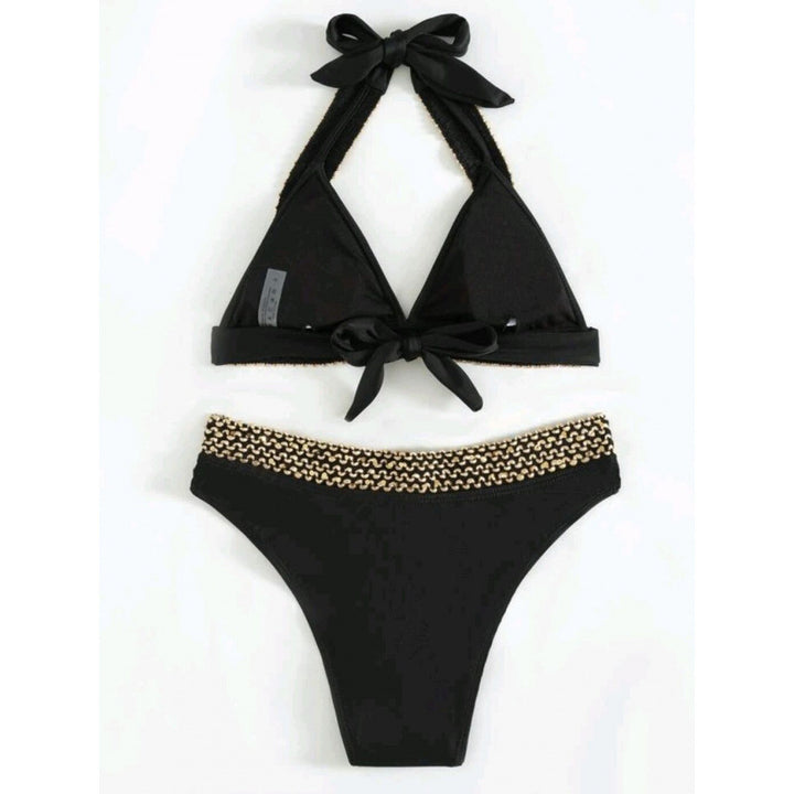 Dame Triangel-Bikini med iøjnefaldende pyntbånd Stilla