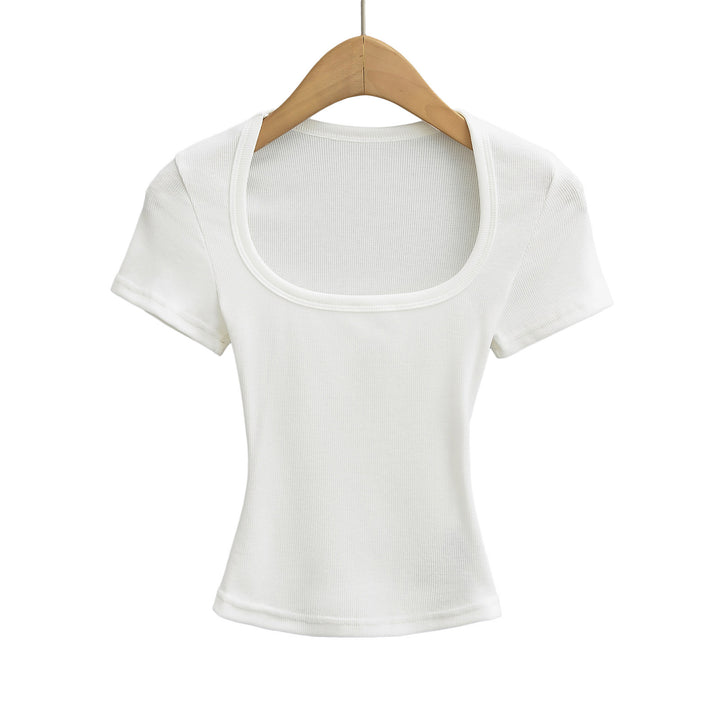 Dame figursyet rundhalset T-shirt lavet af kvalitetsjersey Stilla