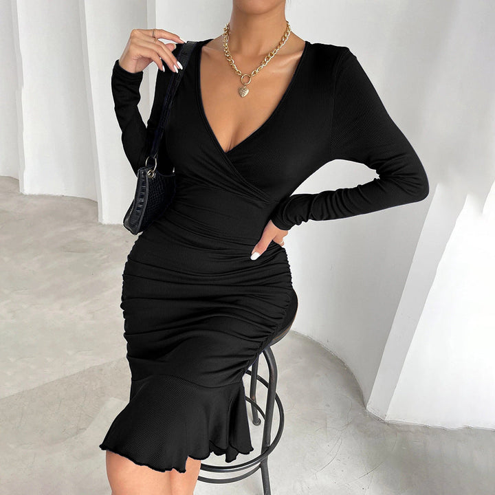 Stilla | Havfrue-Kjole Ruffles Havfrue Bodycon Kjole
