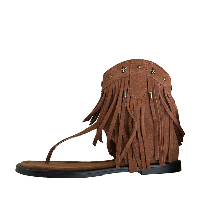 Femme Tribal-inspirerede Fryns-sandaler Stilla