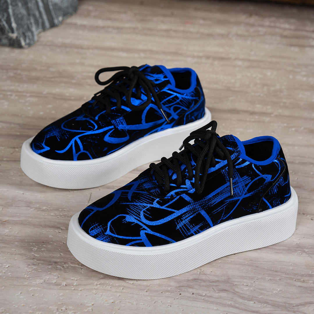 Dame Mode Sneakers med iøjnefaldende grafikdesign Stilla